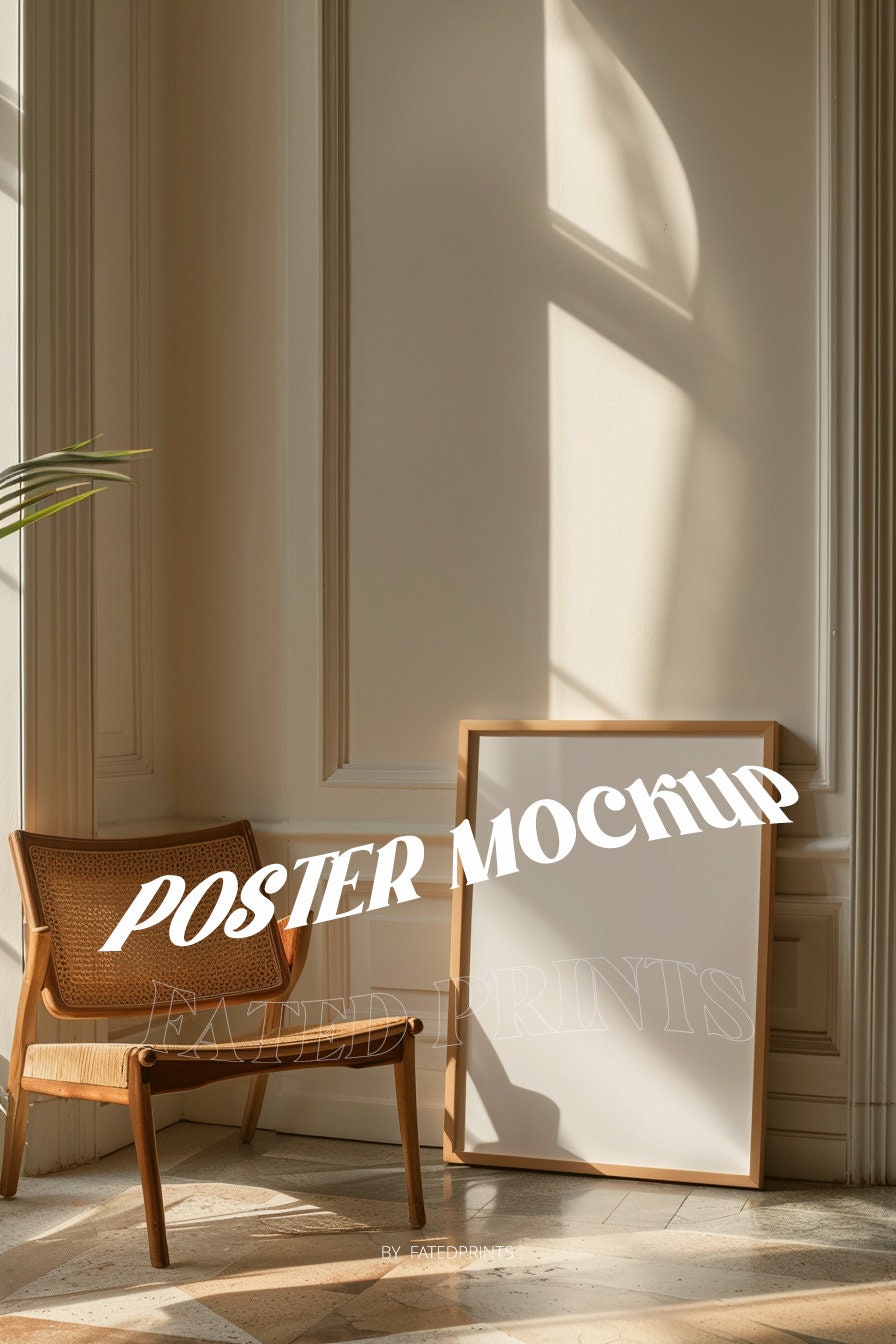 Large Framed Poster Mockup