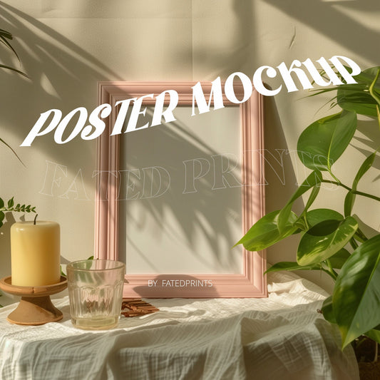 Multi Pink A4 Size Frame Mockups