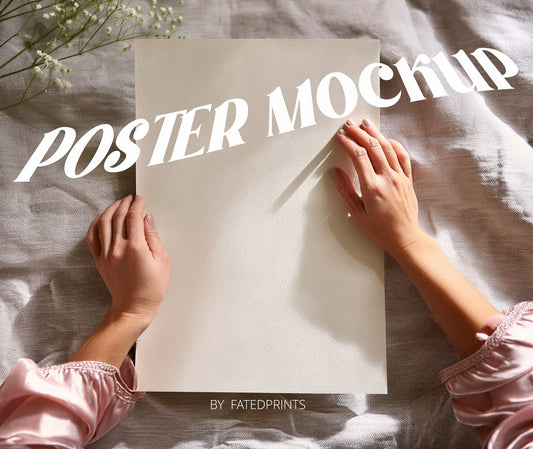 Textured Paper Mockup with Hands