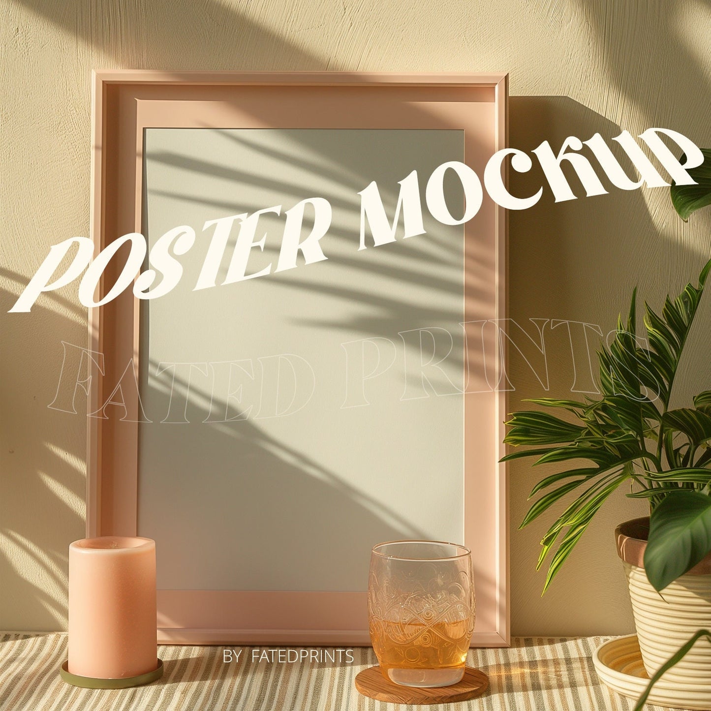 Multi Pink A4 Size Frame Mockups